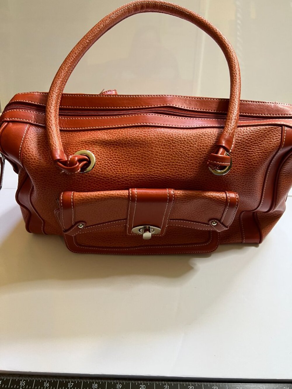 Burnt Orange Franklin Covey Planner/Laptop bag